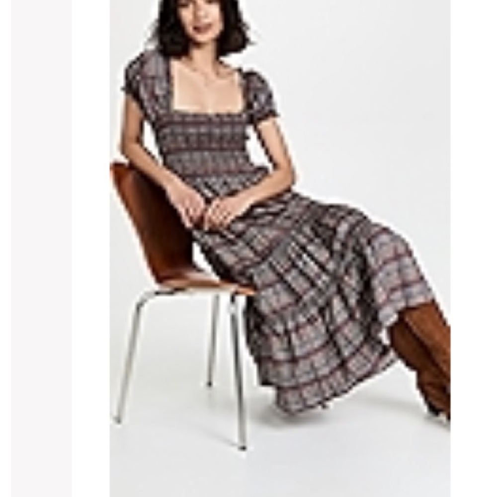 o.p.t. Square Neck Maxi Dress